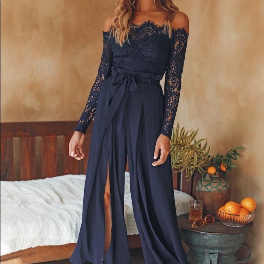 Hello Molly Things Work Out jumpsuit navy